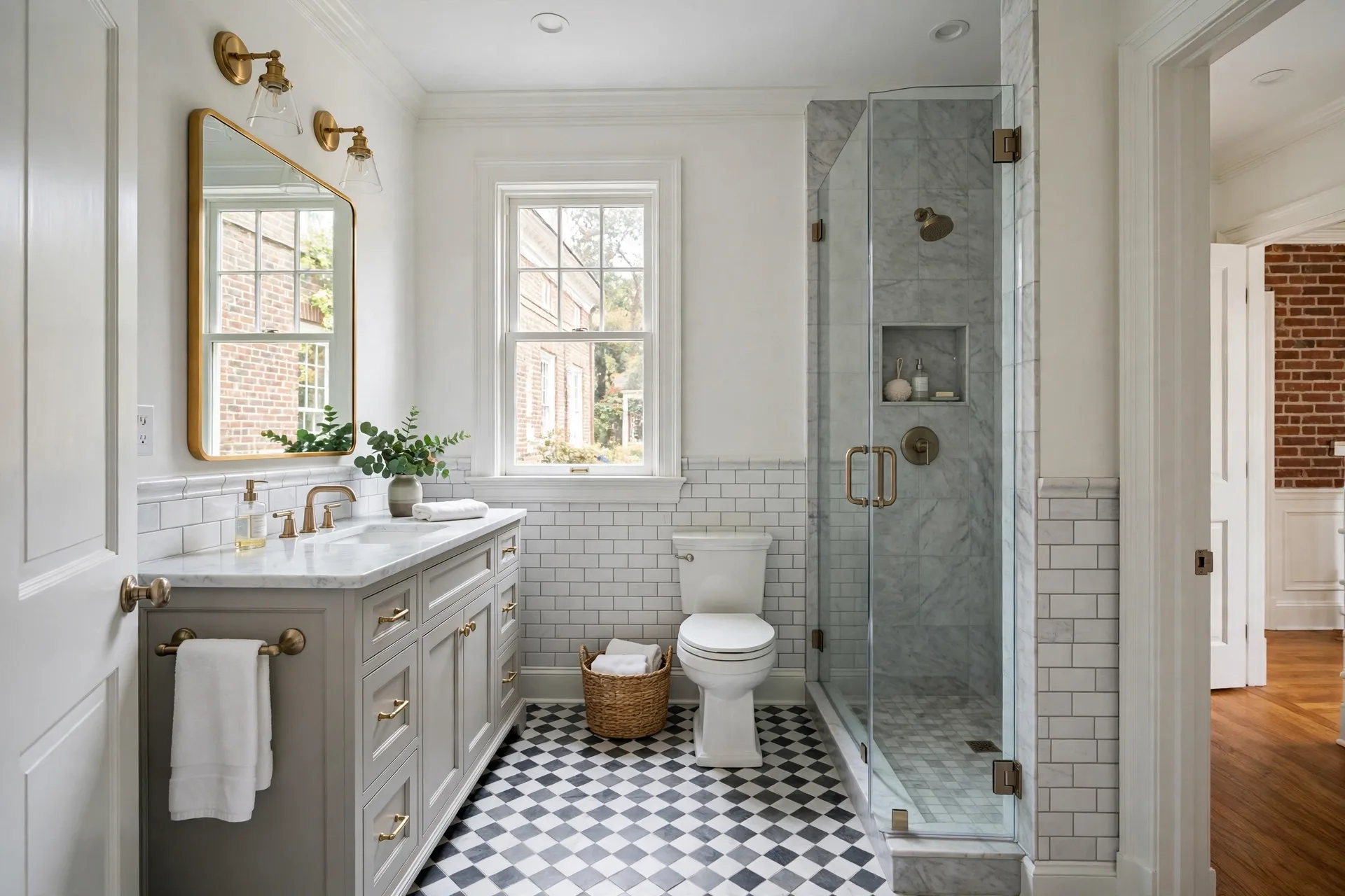 After photo,  Hall Bath Remodel in Belair, by Bowie Bathroom Remodeling Company