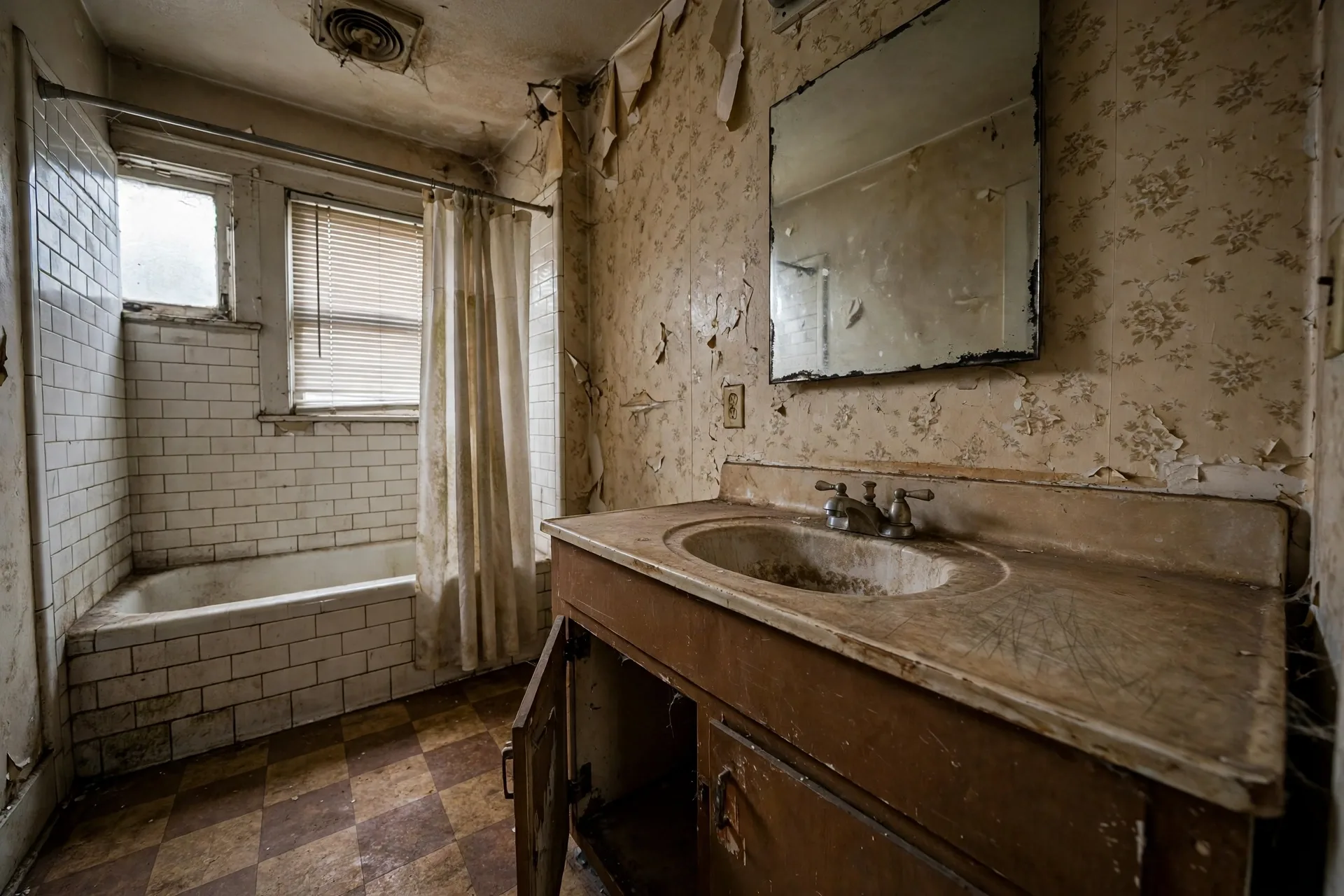 Before photo,  Vanity and Countertop Installation in Heather Hills, by Bowie Bathroom Remodeling Company